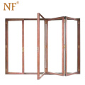 NF Aluminum Tempered Glass Safety Folding Doors Bifold Doors Foshan Suppliers